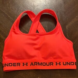 Under Armour Vibrant Red Sports Bra XS Like New